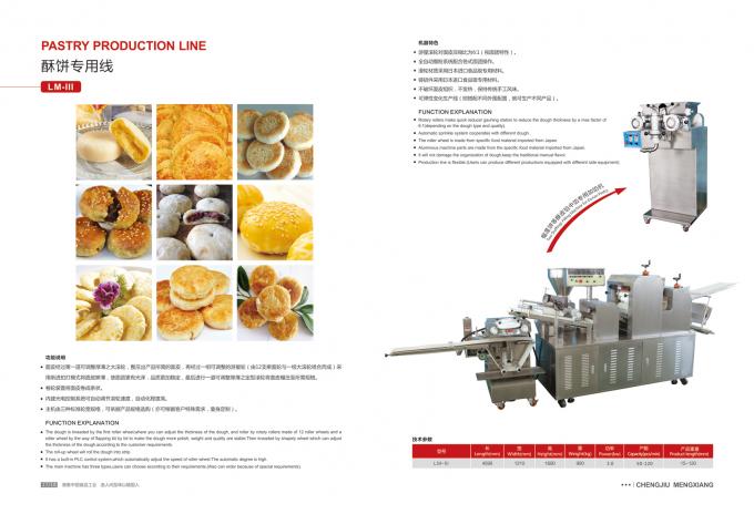 Polished 304 4.5KW Egg Yolk Pastry Production Line 0